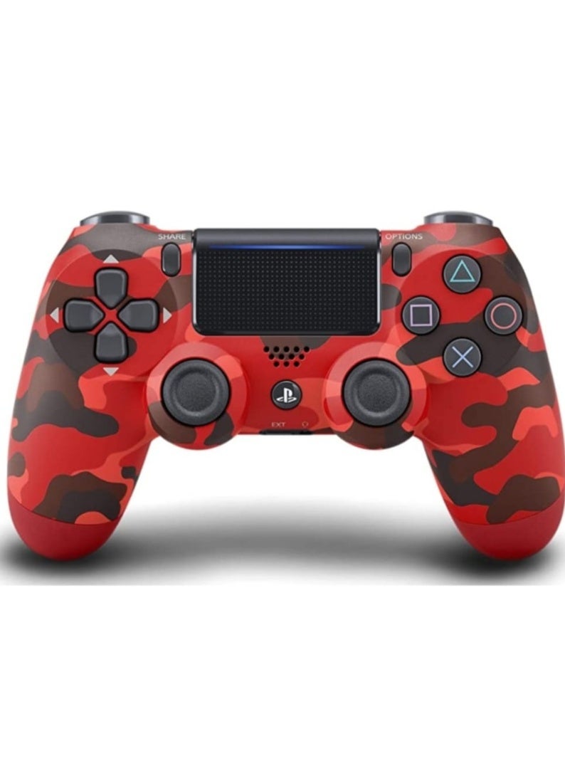وحدة تحكم لاسلكية DualShock 4 لجهاز PS4 (تمويه أحمر) - Image 1